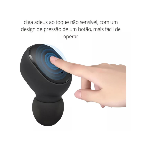 Fone De Ouvido Bluetooth Redmi AirDots 2 Preto - Image 7